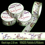 Washi Tapes: Rabbits and Ribbons
